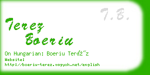 terez boeriu business card